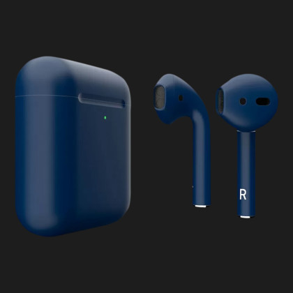 Цветные Apple AirPods 2 Pacific Blue Wireless Charging Case (MRXJ2)